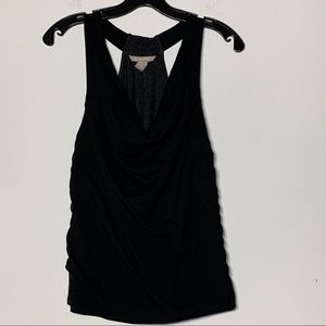 EUC Banana Republic Scoop Neck Racerback‎ Gray and Black Tank Top